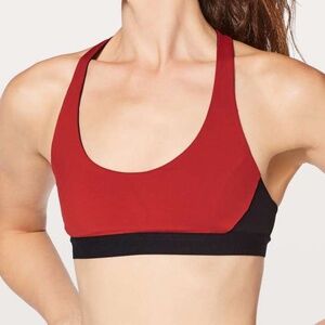 lululemon Box It Out Bra Bonfire / Black